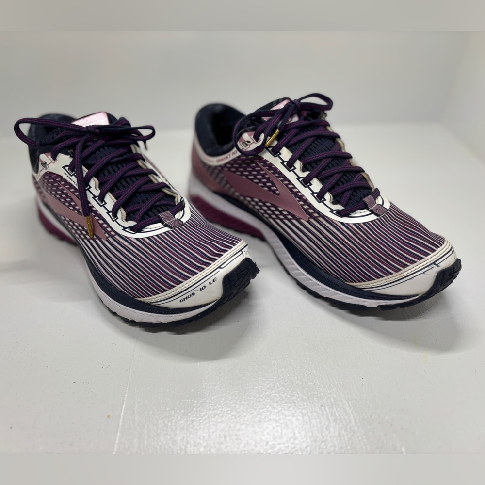 Brooks Ghost 10 Women’s Running Shoes Size 9 Pink Purple Athletic Sneakers - Picture 3 of 11